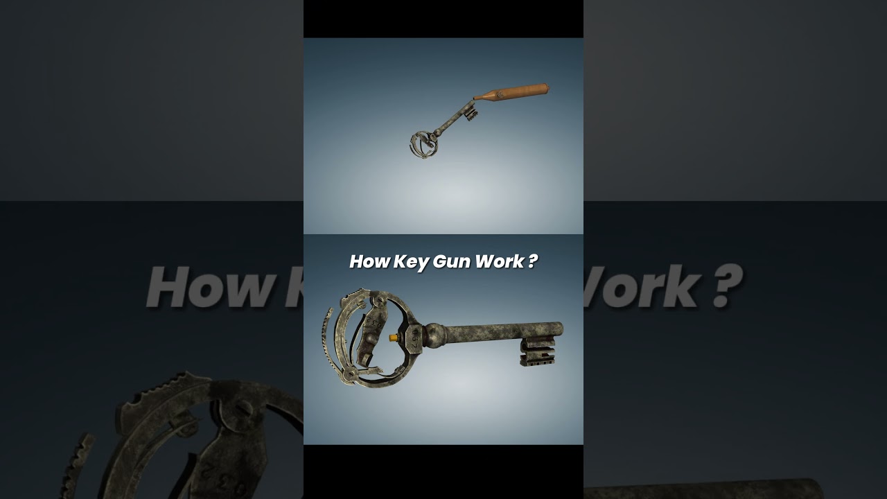 How Key Gun Work ? 3D Animation