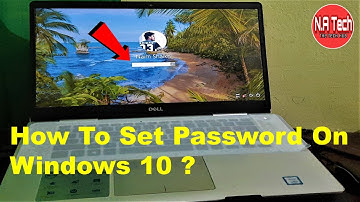 How To Set Password On Windows 10 -window 10 par password kaise lagaye  | lock screen on windows 10