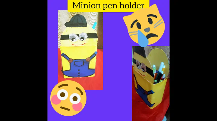 DIY Minion Pen Holder/Cute Minion pencil Holder /DIY School Supplies/Best out of waste materials