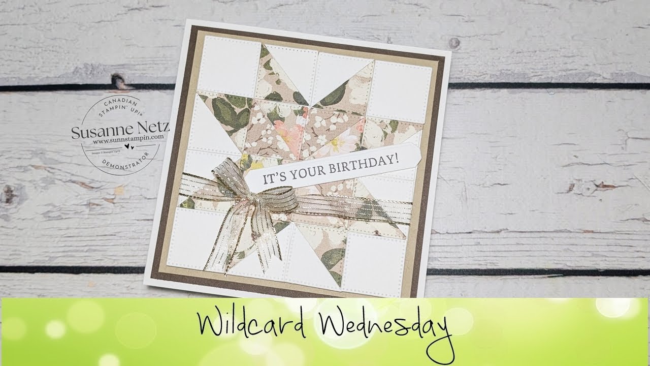 Brushed with Beauty Quilt card featuring Stampin' Up!® Products 