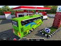 Realistic Bus Simulator 2026 Gameplay | Indonesian Coach Bus Driving at Fuel Station | Android Game