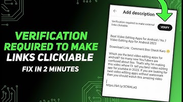 Verification Required to Make External Links Clickable | Fix in 2 Minutes