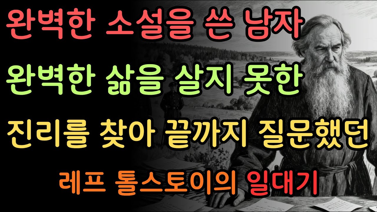 완벽한 소설을 쓴 남자. 완벽한 삶을 살지 못한 남자. 진리를 찾아 끝까지 질문했던 남자. 레프 톨스토이의 인생여정 #톨스토이 #명언 #인생조언 #철학 #손자병법