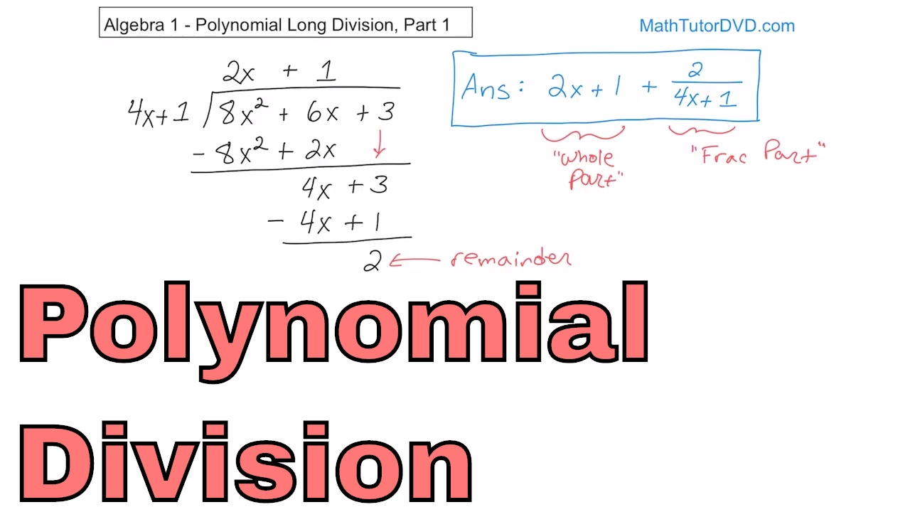 homework 6.5 polynomial long division answer key