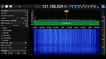 Receiving Air Traffic COMMS using Android & RTL-SDR BLOG V3 dongle.