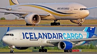 LIEGE AIRPORT PLANESPOTTING JUNE 2023 - ETHIOPIAN CARGO GO AROUND AND MSC AIR CARGO BOEING 777