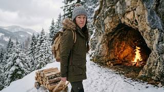 Cast Out Before Winter a Widow Stockpiled a Cave With Firewood and Food It Saved Her in the Blizzard