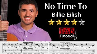 No Time To Die by Billie Eilish | Classical Guitar Tutorial + Sheet & Tab