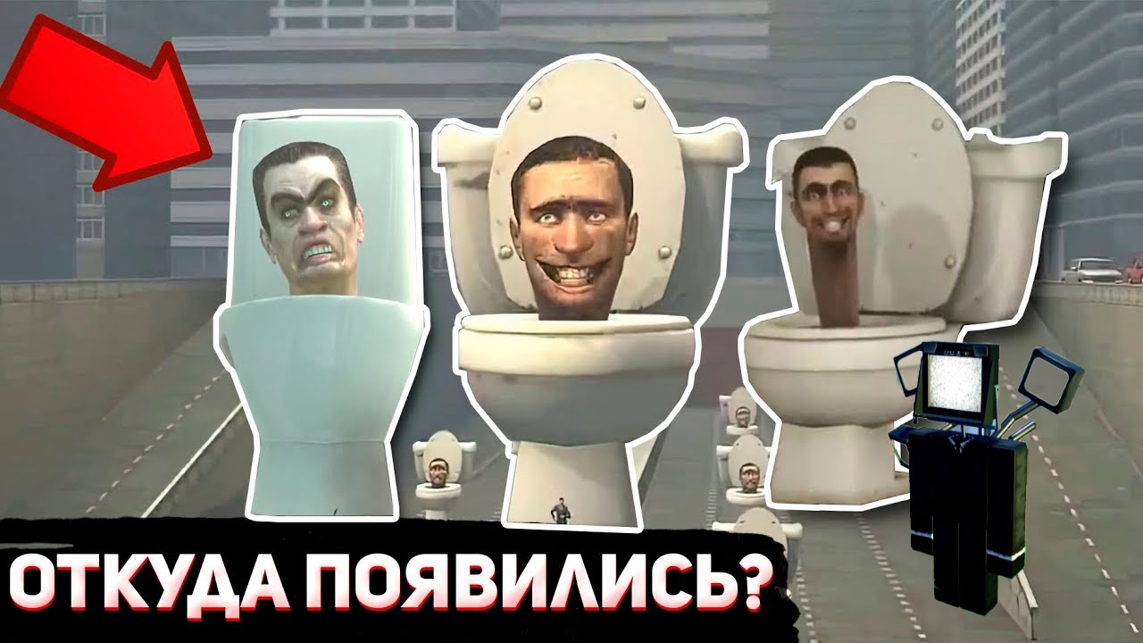 Играй про скибиди туалет. Камера из унитаза.