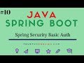 10 Spring Security Basic Auth with Postman