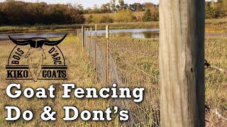 Goat Fencing Do & Don’ts | Goat Fencing Tips | Raising Goats | Goat Farm