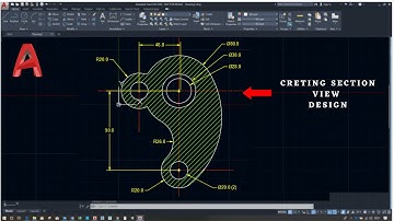 AutoCAD 2022 Exercise: Creating a section view design.