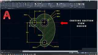 AutoCAD 2022 Exercise: Creating a section view design.