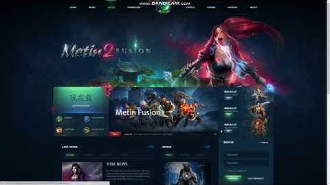 Metin2 Fusion Website HTML Template Demo
