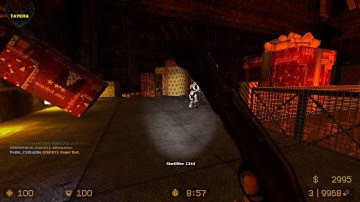 ZOMBIE ESCAPE ROUND ON COUNTER-STRIKE: SOURCE, MAP: ZE_CHRISTMAS_INFECTION, CSS