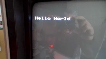 Z80 breadboard minicomputer - TMS9918A Hello World