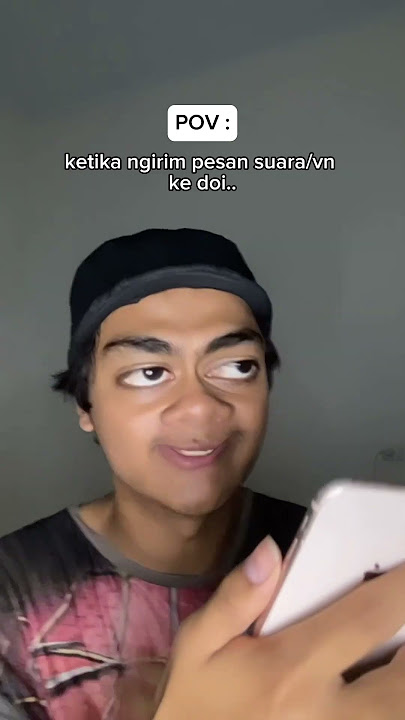 KETIKA NGIRIM PESAN SUARA/VN KE DOI.. 🤪 #sadjoni