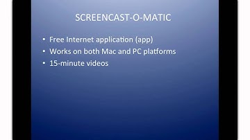 Screencast-O-Matic Part 1 of 3: Overview