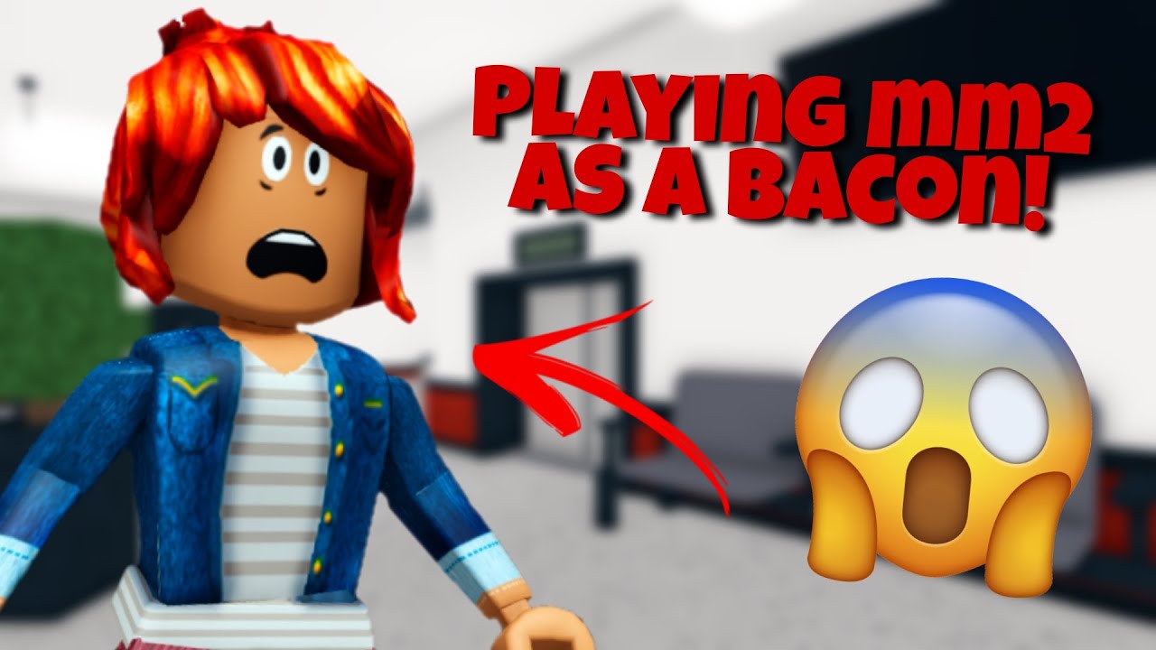 NOOB BACON GIRL PLAY MM2! (Roblox) 