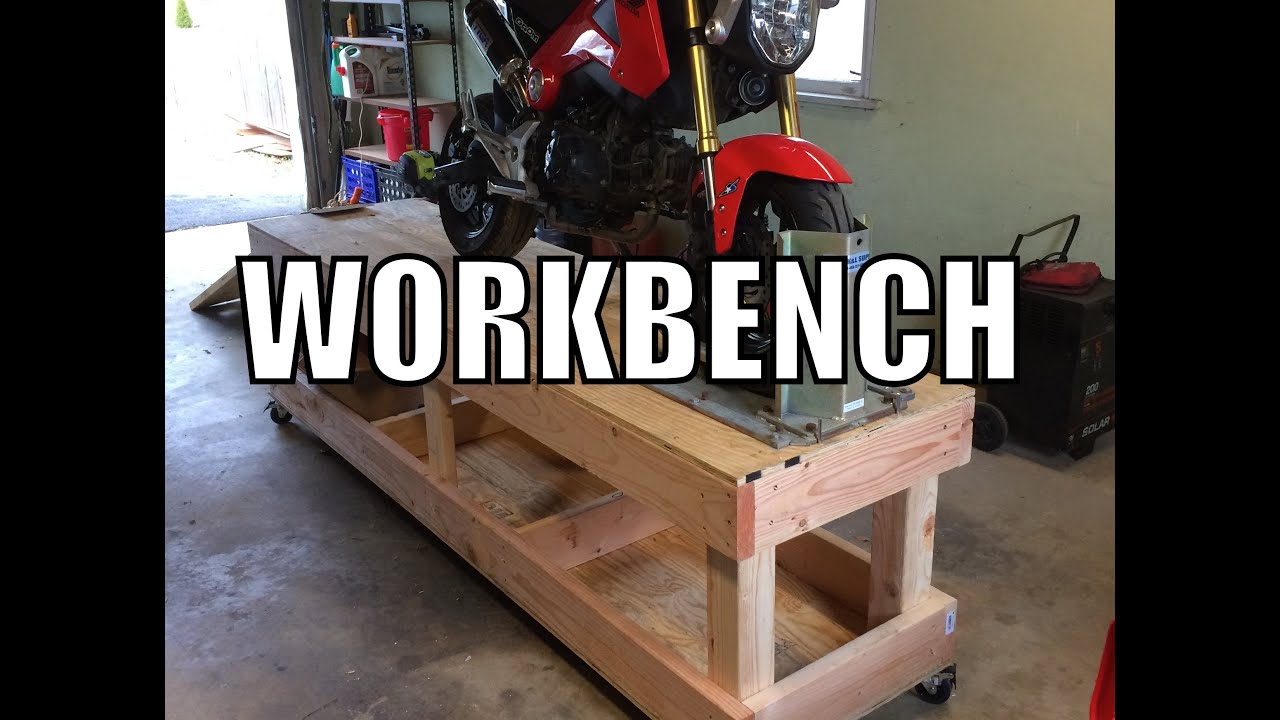 How to Build a Motorcycle Workbench - YouTube