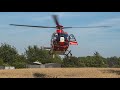 Rettungshubschrauber Christoph 64 (D-HDRX) | Landung + Start am Einsatzort in Marwitz