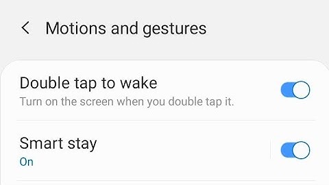 How to Enable double tap wake on Samsung A20,A30,A50,A70