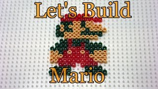 Let's Build Mario From Super Mario Bros In Perler Beads