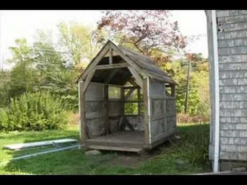 Making a shed out of scrap - YouTube