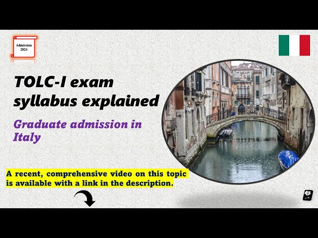 TOLC-I exam syllabus explained 
