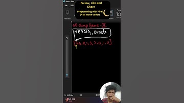 Leetcode - 45 | Jump Game II | Programming with Pirai | Half Moon Coder.