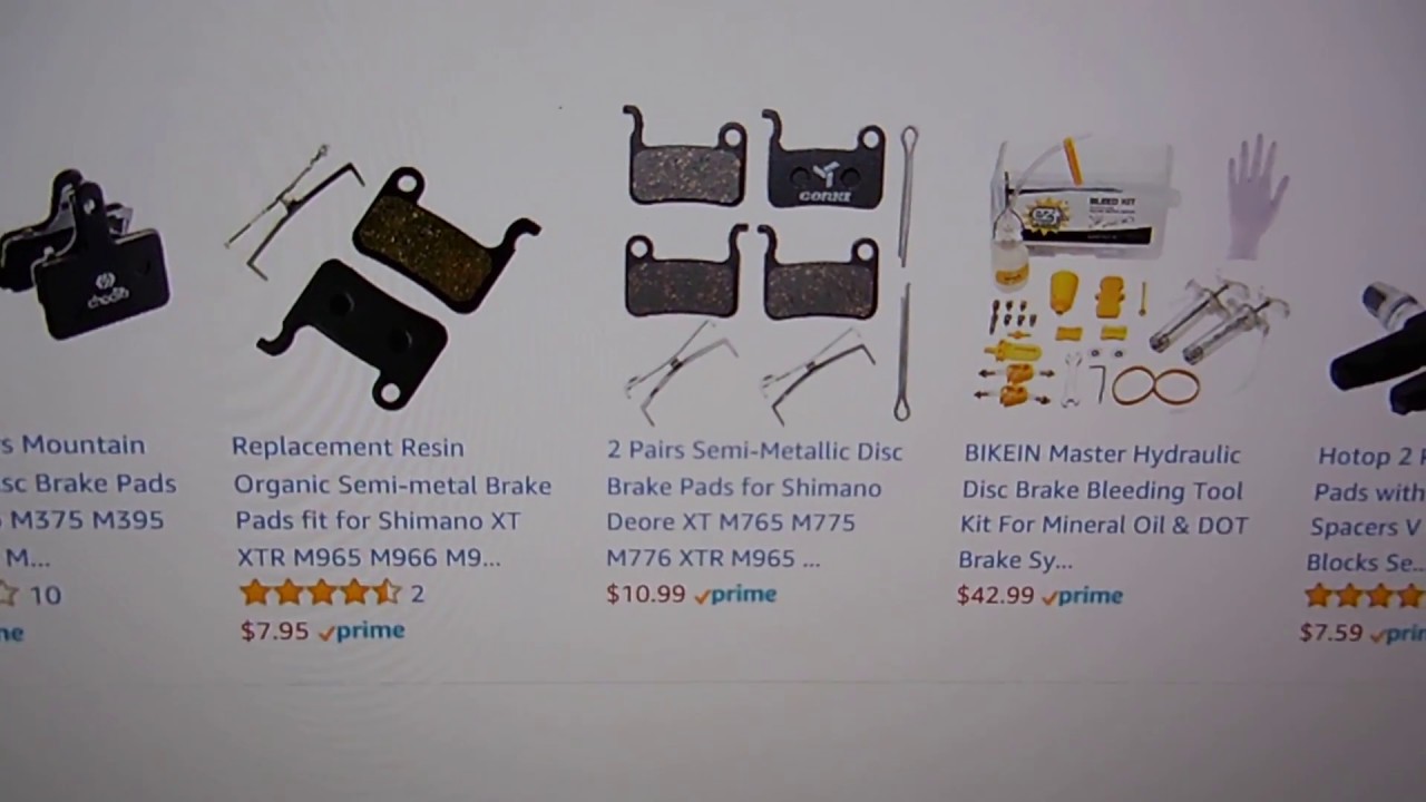 Replacement brake pads for Walmart Schwinn MTB with mechanical disc