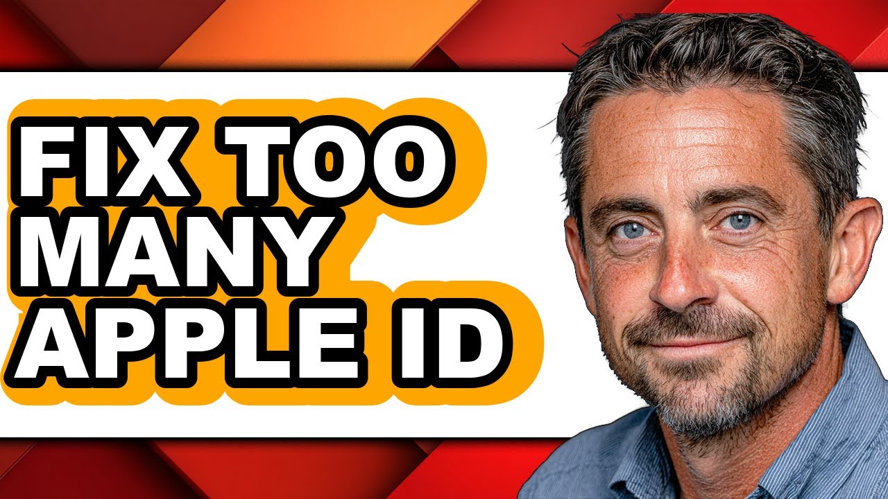 How to Fix Too Many Apple Id - Step by Step - YouTube