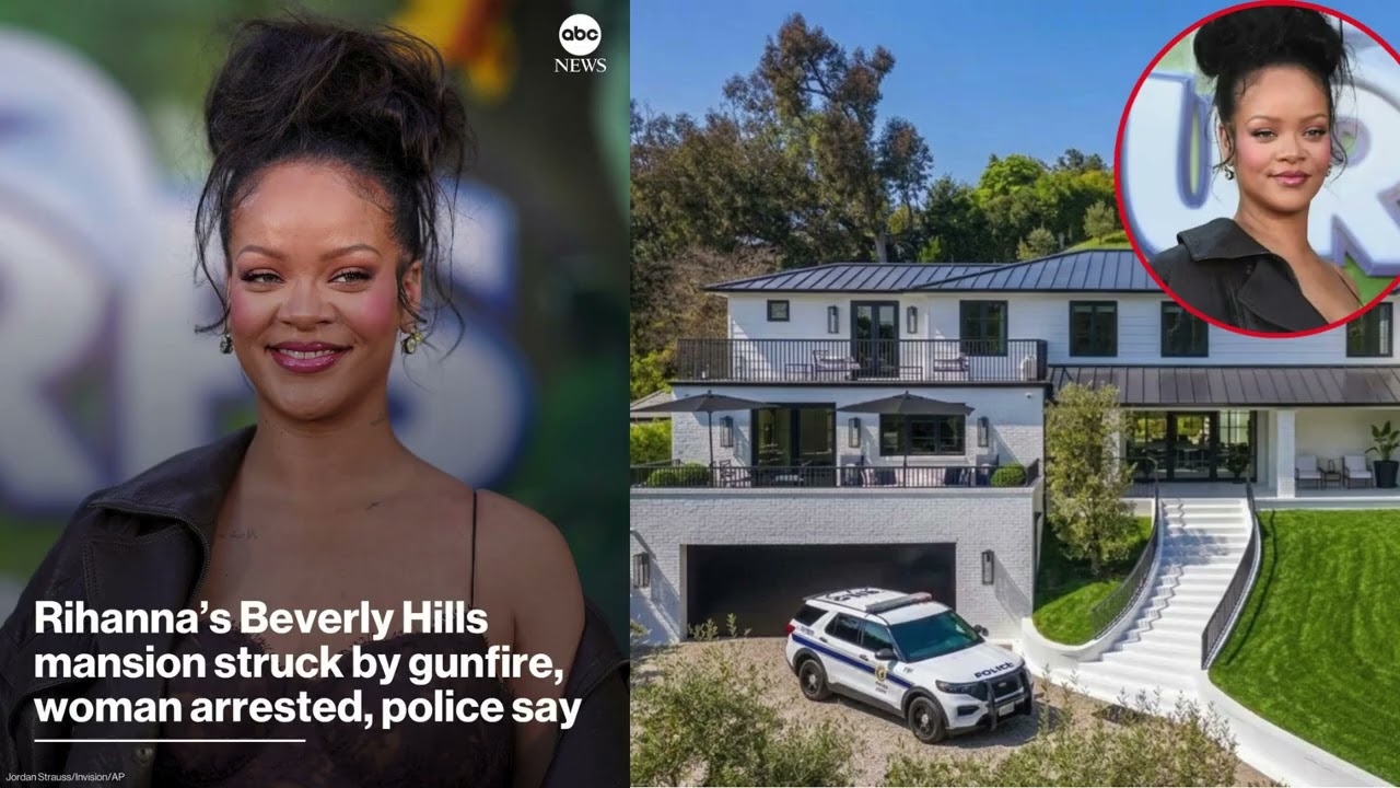 A woman was arrested for firing 10 shots outside of Rihanna's home in Beverly Hills, CA