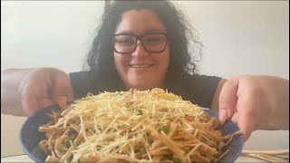 Pancetta and Peas Fettuccine Pasta Mukbangs & Eating Show | Mukmas Day 3 by Kimmy.Gutierrez 177 views 2 years ago 16 minutes