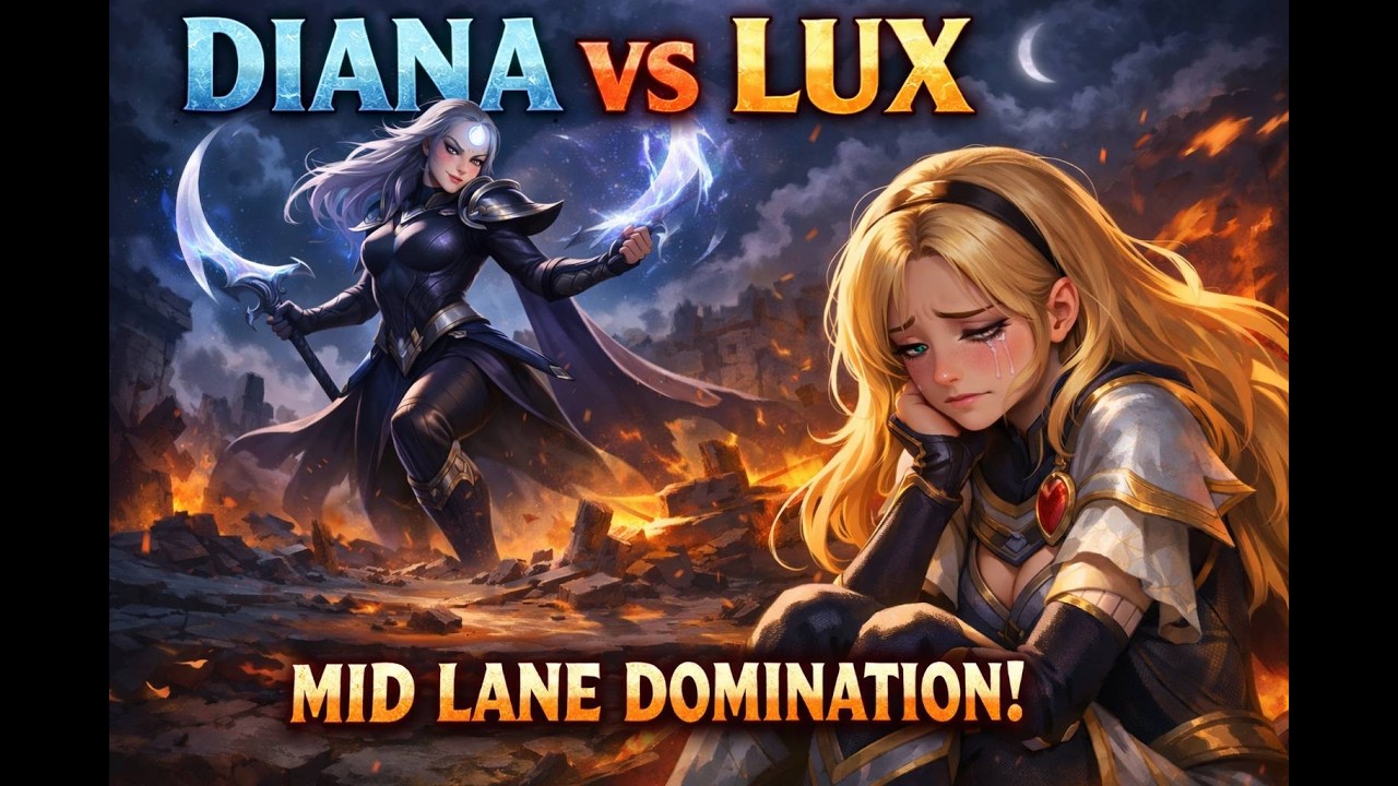 Diana vs Lux 16-0-2. Lux rage quit. 16-0-2