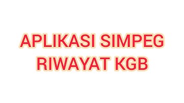 SIMPEG SELAYAR - Kenaikan Gaji Berkala