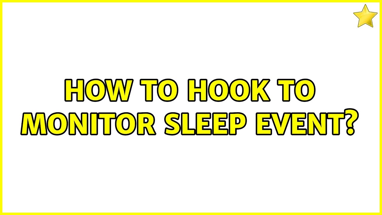 Ubuntu How to hook to monitor sleep event? YouTube