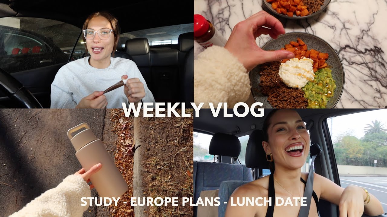 WEEKLY VLOG | Study - Europe Plans - Lunch Date
