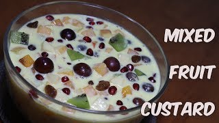 Easy Fruit(কাস্টার্ড)Custard Recipe in Bengali | Mixed Fruit Custard Healthy Dessert Recipe