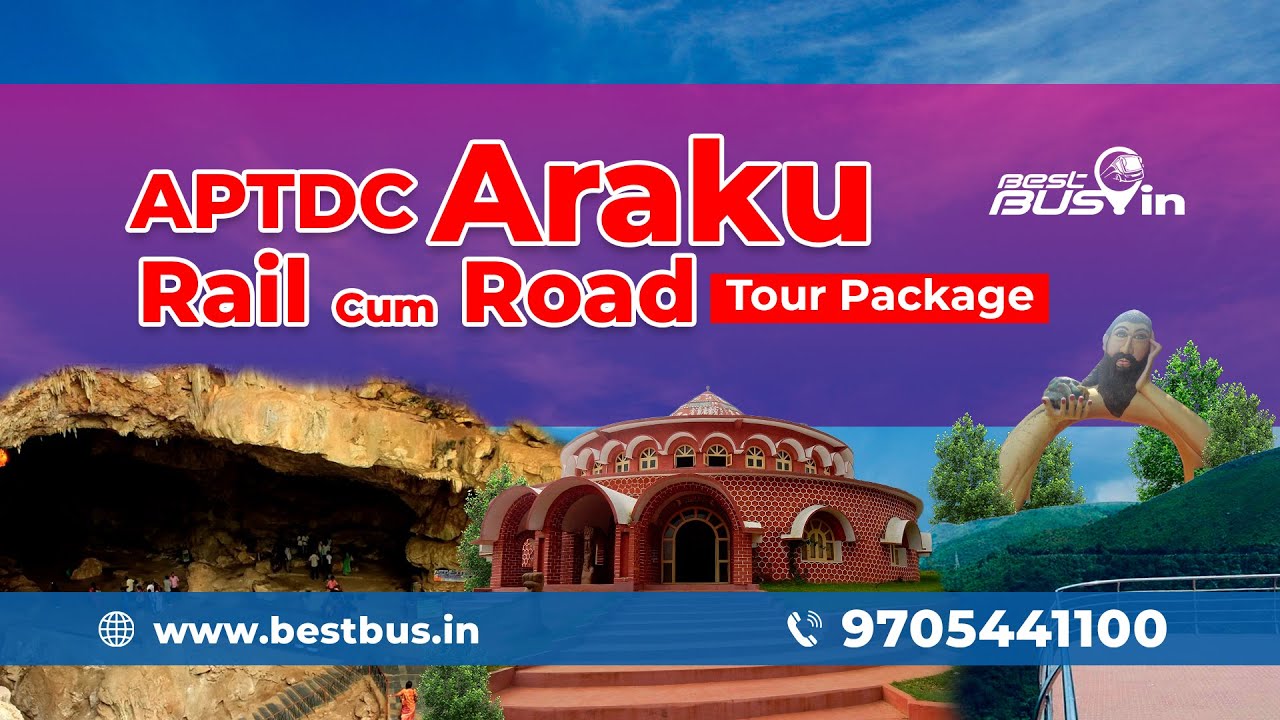 Araku Rail Cum Road Tour Package from Visakhapatnam | APTDC Vistadome Train & Borra Caves Trip