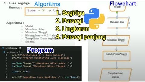 PROGRAM MENGHITUNG LUAS/KELILING BANGUN DATAR PADA PYTHON ||2021