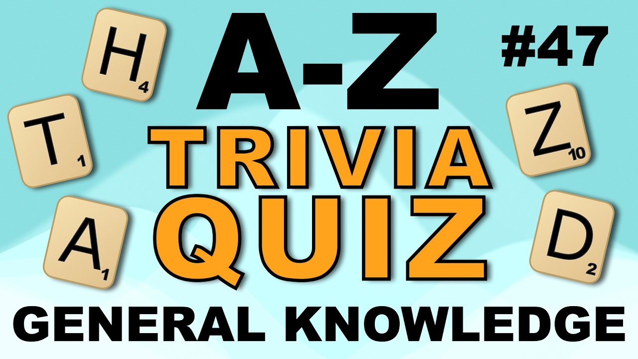 26 questions in 8 minutes! Can you get the tricky X-question? A-Z