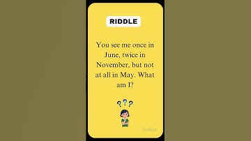 You see me once in June, twice in November, but not at all in May  What am I #funfact