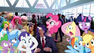 Ponies React To MLP Ponies Go To Bronycon (Haysay)