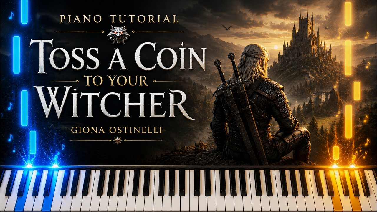 Toss a Coin to Your Witcher Piano Tutorial (Giona Ostinelli)