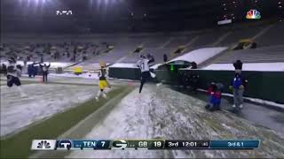 Ryan Tannehill runs it for a 45 yard touchdown Titans Vs Packers
