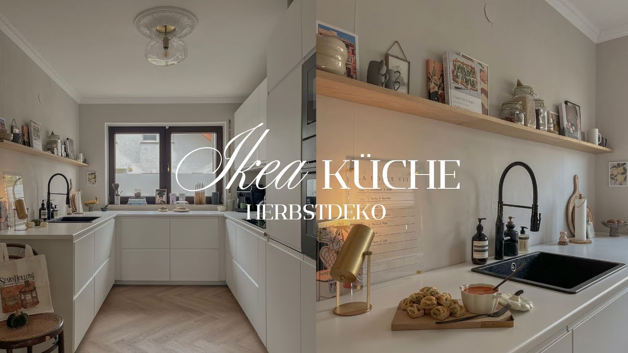 Ikea Metod Küche mit dezenter Herbstdeko 🍂🌰