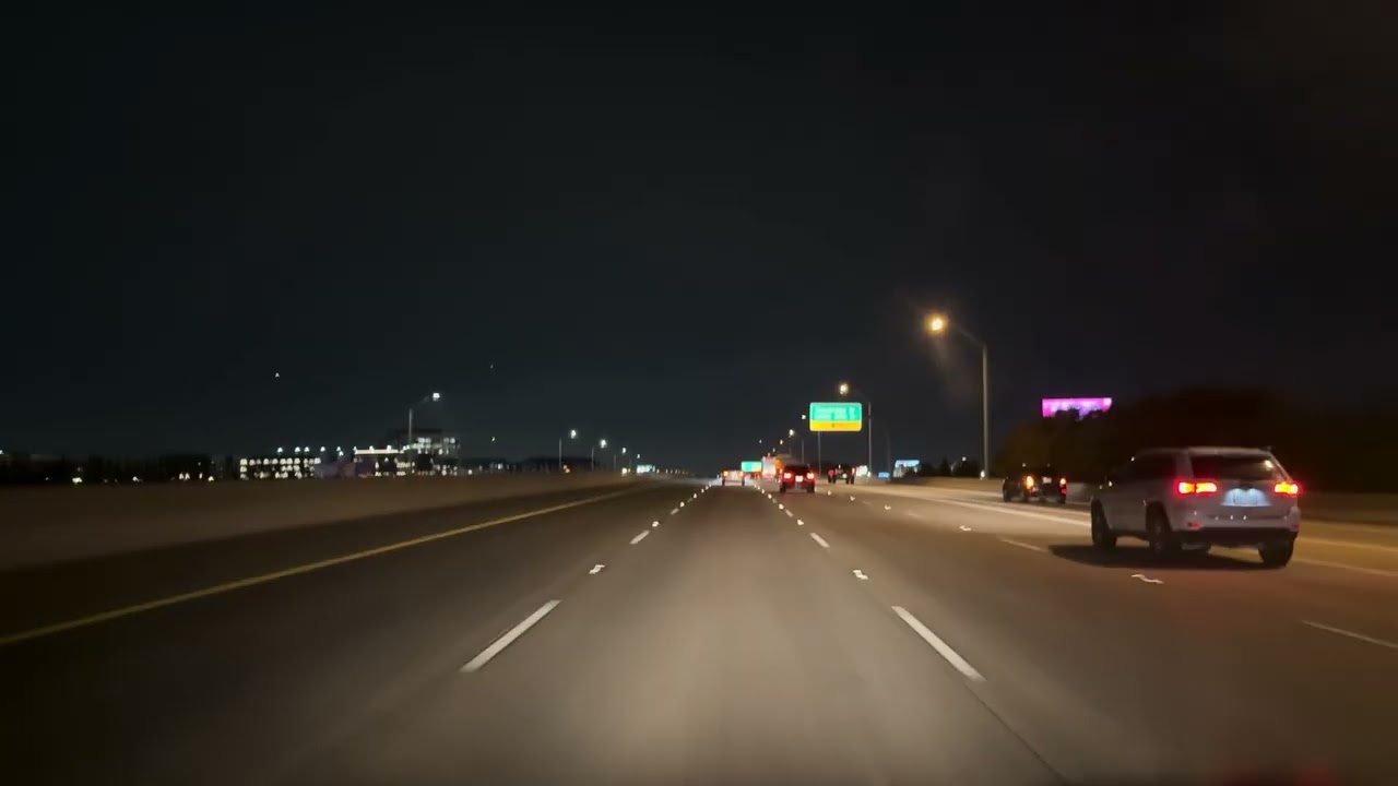 Nice Night Drive on the freeway 12/15 