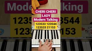 Cheri Cheri Lady Modern Talking #moderntalking #chericherilady #shorts #easypiano #пианинопоцифрам