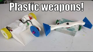 How much damage can plastic weapons do? (150g combat robots)